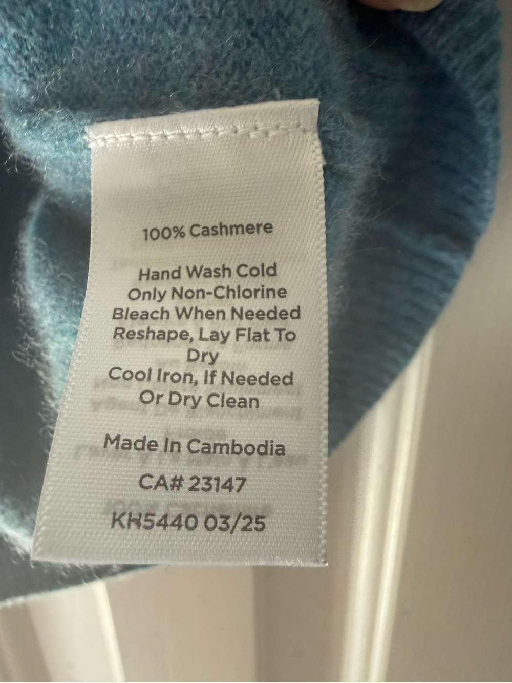 Talbots Audrey Cashmere Turquoise Crewneck Sweater XS - Picture 4 of 6